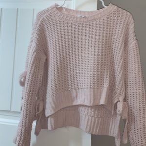 light pink sweater